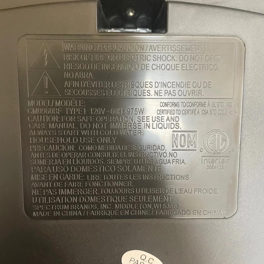 Black+Decker 12-Cup Programmable Coffee Maker‎ Black CM0960BF
